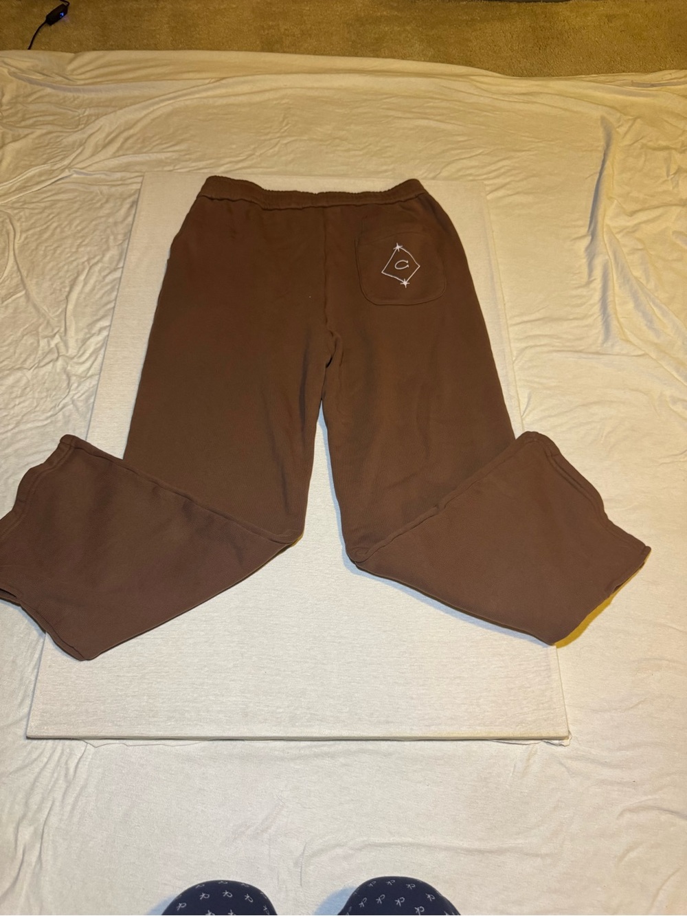 MODREF Brown Ribbed Waist Sweatpants - Picture 4 of 5